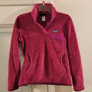 Patagonia Re-tool Snap Red Pullover Fleece. Size S